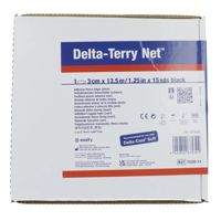Delta-Cast Terry-Net Adhesive Fleece Zwart 13,5 m x 3 cm - thumbnail