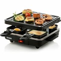 DOMO Just us DO9147G Gourmetstel Grillfunctie, Anti-aanbaklaag, Controlelampje, 4 pannen Zwart - thumbnail