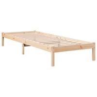 Bedframe extra lang zonder matras massief grenenhout 100x210 cm - thumbnail