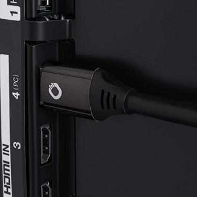 Oehlbach D1C92489 HDMI-kabel HDMI Aansluitkabel HDMI-A-stekker, HDMI-A-stekker 0.75 m Zwart 8K UHD, Vergulde steekcontacten