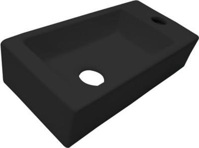 Best Design Fontein Farnetta 37x18x9 cm Kraangat Rechts Mat Zwart