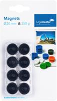 Magneet legamaster 20mm 250gr zwart 8 stuks - thumbnail