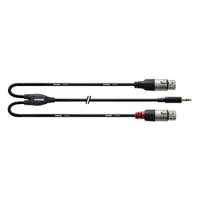 CORDIAL 3 M REAN JACKPLUG 3,5 MM/2X XLR F