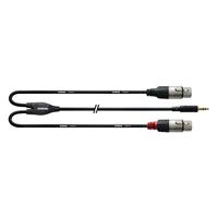 CORDIAL 3 M REAN JACKPLUG 3,5 MM/2X XLR F - thumbnail