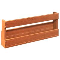 VidaXL Schoenenrekken 2 st 59x8,5x23,5 cm massief grenenhout wasbruin - thumbnail