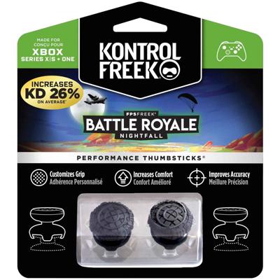 KontrolFreek FPS Freek Battle Royale Nightfall Performance Thumbsticks voor Xbox One en Xbox Series X | Performance Thumbsticks | 2 High-Rise Convex | Zwart