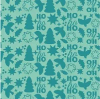Duni 3-laags tissue servet winter wonderland 33x33cm blauw 20 stuks - thumbnail