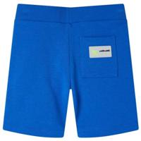 Kindershort met trekkoord 116 blauw - thumbnail