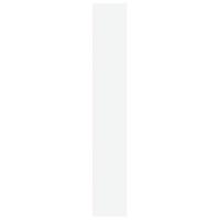 Boekenkast 60x30x189 cm bewerkt hout wit - thumbnail