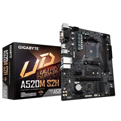 GIGABYTE A520M S2H moederbord AMD A520 Socket AM4 micro ATX