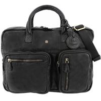 Juscha JU-48201 Laptop Aktetas Roberto Romano ROMA Zwart, Echt Leer 29x40x10cm - thumbnail