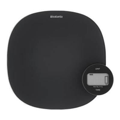 Brabantia tasty+ keukenweegschaal met dynamo dark grey