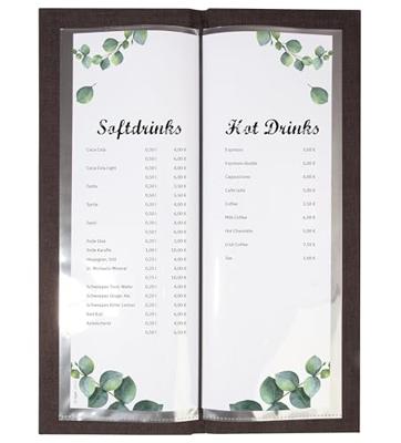 Sigel GM220 Drankenmap 1/2 DIN A4 1 stuk(s) Incl. 2 dubbele transparante hoezen voor 8 paginas, Rubberen binding Donkergrijs, Beige