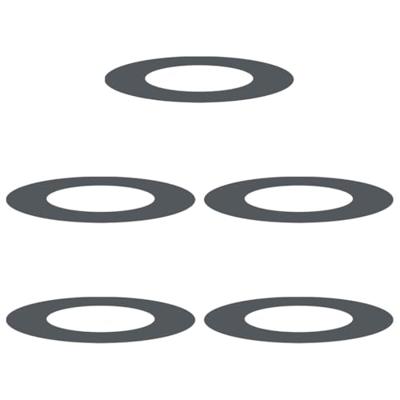 VidaXL Geschikt voor platte boomringen 5 pcs antraciet ø40 / 70 cm staal