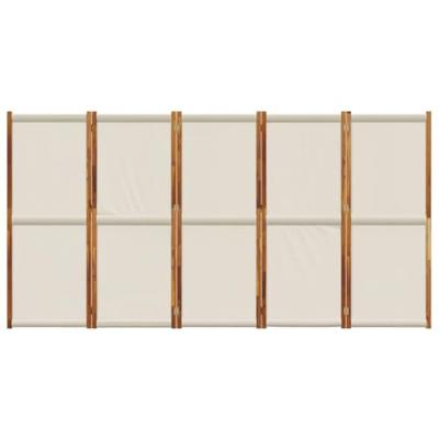 Kamerscherm met 5 panelen 350x180 cm lichtgrijs Kamerscherm met 5 panelen 350x180 cm lichtgrijs