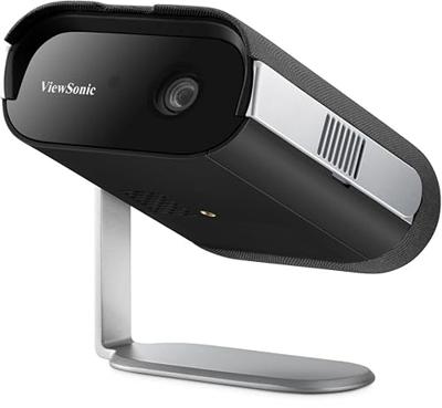 Viewsonic M1E Max Beamer LED 200 ANSI-lumen Werkt op accu, Autofocus, Geïntegreerde luidspreker, WiFi, USB-A, Full HD