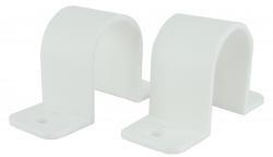 Wiesbaden Riko Set valpijpbeugels 32 mm wit