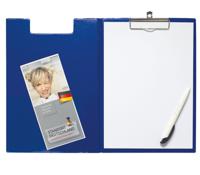 Klembordmap maul a4 staand pvc met penlus blauw - thumbnail