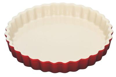 LE CREUSET - Aardewerk - Taartvorm 28cm Kersenrood