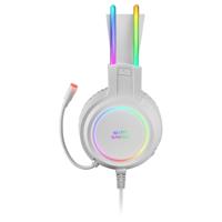 Mars Gaming MHRGB, Gaming Headset, 360º Verlichting, Ultra-BASS 3D Geluid, Microfoon Ruisonderdrukking, Ultralicht, Windows/PS4/PS5/XBOX ONE/XBOX SERIES X|S/Mac/Switch/Switch 2/Smartphone/Tablet, Wit - thumbnail