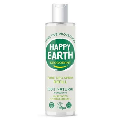 Happy Earth 100% Natural Deo Spray Unscented Hypoallergenic Refill