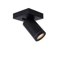 Lucide TAYLOR - Plafondspot Badkamer - LED Dim to warm - GU10 - 1x5W 2200K/3000K - IP44 - Zwart - thumbnail