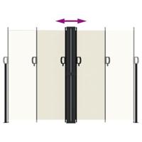 Tuinscherm uittrekbaar 180x600 cm crmekleurig - thumbnail