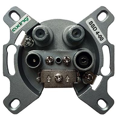 Axing SSD 4-00 Antennedoos Twin Inbouw (in muur) Steekleidingdoos