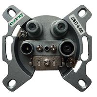 Axing SSD 4-00 Antennedoos Twin Inbouw (in muur) Steekleidingdoos - thumbnail