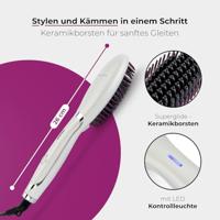 ProfiCare PC-GB 3021 Straightening stijlborstel Wit 37 W - thumbnail