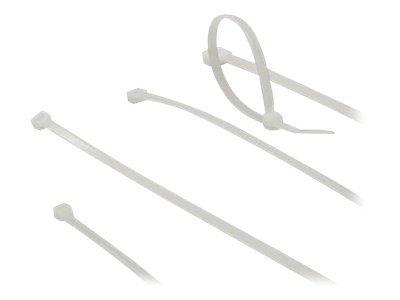 ACT CT1050 Tie Wraps | Kabelbinders | 203 mm/4,6 mm | Transparant | 100 stuks
