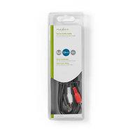 Nedis CAGB22200BK20 Stereo-audiokabel 3,5 Mm Male - 2x Rca Male 2,0 M Zwart
