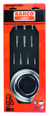 Bahco Foaminlay Fit&Go 1/3 met lange doppen en toebehoren 1/4" - 11-delig - retailverpakking - FF1E2010EH