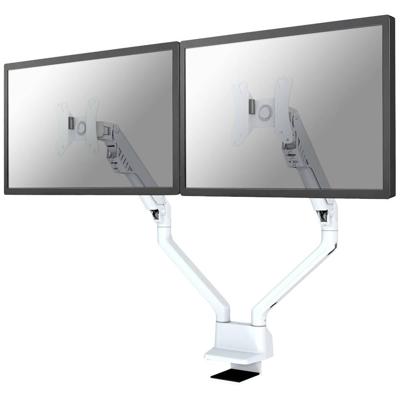 Neomounts FPMA-D750DWHITE2 Monitor-tafelbeugel Aantal monteerbare displays: 2 Display(s) 25,4 cm (10) - 81,3 cm (32) Wit In hoogte verstelbaar, Roteerbaar,