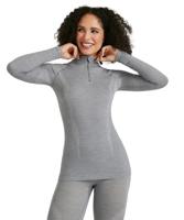 Falke LS Wool-Tech Shirt Dames Grey-Heather M - thumbnail
