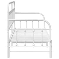 Bedframe voor een daybed met hoofdeinde Wit 75 x 190 cm Staal - thumbnail