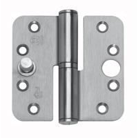 BSW veiligheids kogelstiftpaumelle - afgerond - 89x89x3 mm - RVS - SKG** - draairichting 1 - DIN Links - thumbnail