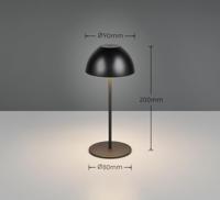 Trio Oplaadbaar tafellampjeOrtiz zwart - R55601132 - thumbnail