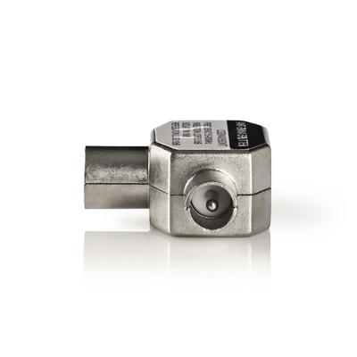 Nedis Satelliet- en Antenne-Adapter | 2x Coax Male | IEC Female | 1 stuks - CSBW40950WT CSBW40950WT