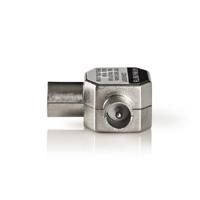 Nedis Satelliet- en Antenne-Adapter | 2x Coax Male | IEC Female | 1 stuks - CSBW40950WT CSBW40950WT - thumbnail