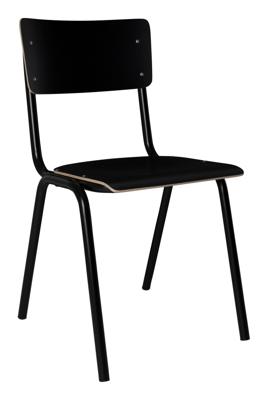 Zuiver Eetkamerstoel 'Back to School' kleur Zwart