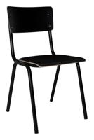 Zuiver Eetkamerstoel 'Back to School' kleur Zwart - thumbnail