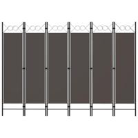 VidaXL Kamerscherm met 6 panelen 240x180 cm antraciet - thumbnail