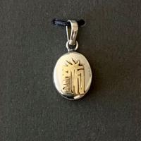 Tibetaans Medaillon Hanger Kalachakra (2 x 1,5 cm) - thumbnail