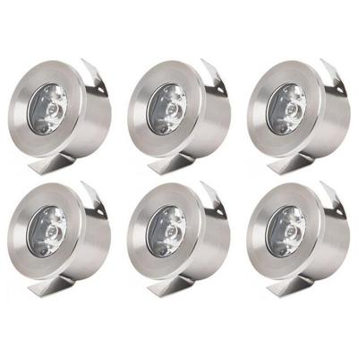 LED Inbouw Veranda Spots 6-Pack - Natuurlijk Wit 4200K - Ø33mm
