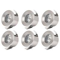 LED Inbouw Veranda Spots 6-Pack - Natuurlijk Wit 4200K - Ø33mm - thumbnail