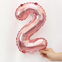 5 stuks 16 inch aantal folie ballonnen Happy Birthday Party bruiloft ballonnen - thumbnail