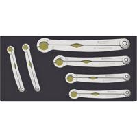 Stahlwille 96838774 TCS 240/6 Enkelvoudige ringsleutelset met ratel 6-delig Sleutelbreedte (metrisch) 10 - 19 mm - thumbnail