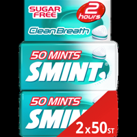 Smint Clean Breath Intense Mint Suikervrij Duopack 2 x 50 stuks bij Jumbo - thumbnail