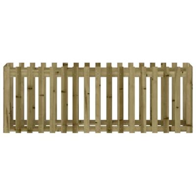 Plantenbak verhoogd hekontwerp 200x50x70 cm gempregneerd hout Plantenbak verhoogd hekontwerp 200x50x70 cm gempregneerd hout